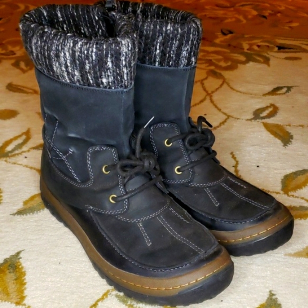 Merrell Womens Decora Sonata Waterproof Black Performance Winter Boots, Size 11
